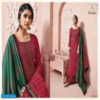 Alok Dushaa Wholesale Zam Self Print Dress Material