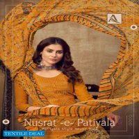 Alok Nusrat-e-patiyala Wholesale Indian Dress Material