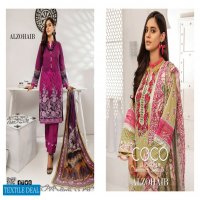 Alzohaib Coco Digital Embroidered Lawn Collection Branded Pakistani Dress
