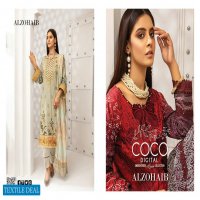 Alzohaib Coco Digital Embroidered Lawn Collection Branded Pakistani Dress