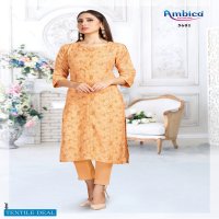Ambica 5501 Series Wholesale Long Kurtis