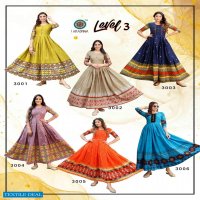 Aradhna Level Vol-3 Wholesale Long Anarkali Kurtis Catalogs