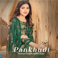 Arishtha Pankhudi Vol-5 Wholesale American Crepe Dress