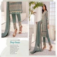 Azure Luxe Festive 3pcs Collections Wholesale Unsttiched Dress