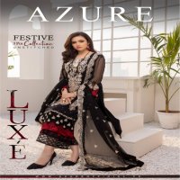 Azure Luxe Festive 3pcs Collections Wholesale Unsttiched Dress