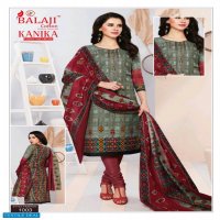 BALAJI COTTON KANIKA FANCY WORK PRINTED DRESS MATERIALS WHOLESALER