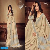 BELA PRESENTING JADE VOL 3 LINEN EMBROIDERY NEW DESIGN STYLISH SAREE ONLINE EXPORTER