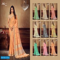 BELA PRESENTING JADE VOL 3 LINEN EMBROIDERY NEW DESIGN STYLISH SAREE ONLINE EXPORTER