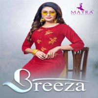BREEZA BY MAYRA HEAVY RAYON LONG KURTI CATALOG COLLECTION WHOLESALER