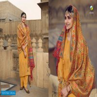 BUNAAI BY VINAY FASHION VISCOSE MASLIN DESIGNER SUITS WITH KANNI DUPATTA