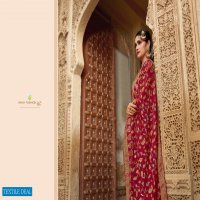 BUNAAI BY VINAY FASHION VISCOSE MASLIN DESIGNER SUITS WITH KANNI DUPATTA