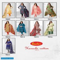 Baalar Karachi Cotton Vol-9 Wholesale Dress Material