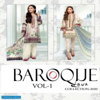Baroque Vol-1 Wholesale Lawn Cotton Dress Material