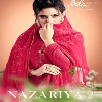 Bela Nazariya Vol-2 Wholesale Heavy Muslin Embroidery Work Salwar Suits