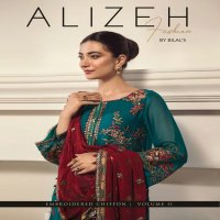 Bilals Fashion Alizeh Embroidered Chiffon Vol-11 Wholesale Pakistani Catalog