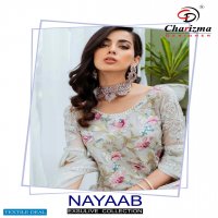 CHARIZMA NAYAAB EXCLUSIVE NET GEORGETTE PAKISTANI SUITS DESIGNS