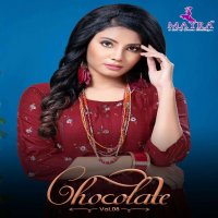 CHOCLATE VOL.8 BY MAYRA HEAVY RAYON FEEDING FLAIR KURTI CATAOLOG