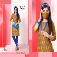 CLASSIC VOL 12 BY KINTI RAYON PRINT COMFORT WEAR KURTI WITH MASK FOR GIRLS COLLECTIONS