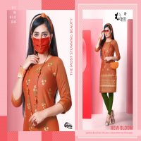 CLASSIC VOL 12 BY KINTI RAYON PRINT COMFORT WEAR KURTI WITH MASK FOR GIRLS COLLECTIONS