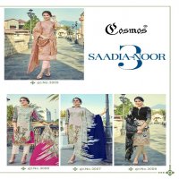 COSMOS SAADIA NOOR VOL 3 PURA LAWN COTTON PRINTED WORK SALWAR KAMEEZ