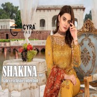 CYRA FASHION SHAKINA HEAVY EMBROIDERY PAKISTANI SALWAR KAMEEZ WHOLESALER