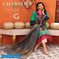 Charizma Belle Embroidered Lawn With Printed Dupatta Vol-1 Wholesale Pakistani Dress