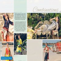 Charizma Combination Embroidered Lawn Suit With Chiffon Dupatta Vol-1 2021 Pakistani Dress