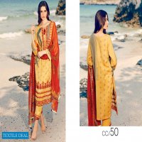 Charizma Combination Embroidered Lawn Suit With Chiffon Dupatta Vol-1 2021 Pakistani Dress