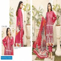 Charizma Infinity Embroidered Lawn Suit With Printed Chiffon And Silk Dupatta