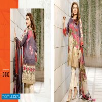 Charizma Orange Series Wholesale Lawn Embroidered 12 Piece Sets