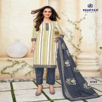 DEEPTEX MISS INDIA VOL 61 6101-6126 SERIES COLORFUL COTTON UNSTITCHED SUITS WHOLESALER IN INDIA