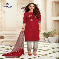DEEPTEX MISS INDIA VOL 61 6101-6126 SERIES COLORFUL COTTON UNSTITCHED SUITS WHOLESALER IN INDIA