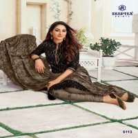 DEEPTEX MISS INDIA VOL 61 6101-6126 SERIES COLORFUL COTTON UNSTITCHED SUITS WHOLESALER IN INDIA