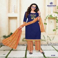 DEEPTEX MISS INDIA VOL 61 6101-6126 SERIES COLORFUL COTTON UNSTITCHED SUITS WHOLESALER IN INDIA