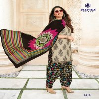 DEEPTEX MISS INDIA VOL 61 6101-6126 SERIES COLORFUL COTTON UNSTITCHED SUITS WHOLESALER IN INDIA