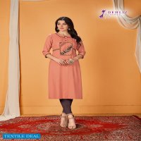 DEHLIZ TRENDS LAUNCH PINEAPPLE PREMIUM RAYON CASUAL WEAR KURTI SELLER