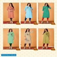 DEHLIZ TRENDS LAUNCH PINEAPPLE PREMIUM RAYON CASUAL WEAR KURTI SELLER