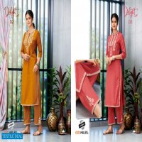 DELIGHT BY 100 MILES PREMIUM COTTON WITH EMBROIDERY WORK KURTI WITH COMBO PANT