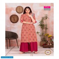 DIYA TRENDS KAJAL STYLE FASHION ANGEL VOL 1 KURTI WITH PLAZZO SHARARA AND PANT PAIR