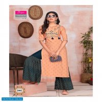 DIYA TRENDS KAJAL STYLE FASHION ANGEL VOL 1 KURTI WITH PLAZZO SHARARA AND PANT PAIR