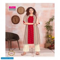 DIYA TRENDS KAJAL STYLE FASHION ANGEL VOL 1 KURTI WITH PLAZZO SHARARA AND PANT PAIR