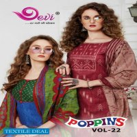 Devi Poppins Vol-22 Wholesale Dress Material