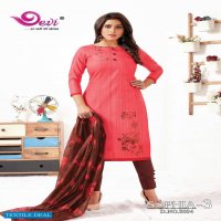 Devi Sophia Vol-3 Wholesale printed Dress Material