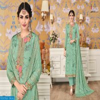 EBA LIFESTYLE MOUNT BLACK VOL 1 GEORGETTE WITH HEAVY WORK SUIT WHOLESALER