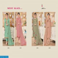 EBA LIFESTYLE MOUNT BLACK VOL 1 GEORGETTE WITH HEAVY WORK SUIT WHOLESALER