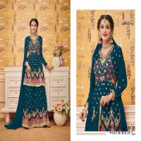 EBA LIFESTYLE SHEHZADI VOL 1 GEORGETTE WITH EMBROIDERY PLAZZO STYLE DESIGNER SUIT SELLER