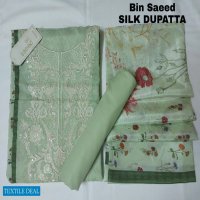 Exclusive 3Pc BIN SAEED EMBROIDERED Lawn Collection 2021