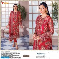 FEPIC CRESENT GEORGETTE NET HANDWORK PAKISTANI DRESS MATERIALS WHOLESALER