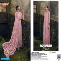 FEPIC LAUNCH ROSEMEEN FLORALS NET HEAVY EMBROIDERY LONG DESIGNER PAKISTANI SUIT CONCEPT