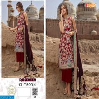 FEPIC ROSEMEEN CRIMSON 20 GEORGETTE NET PAKISTANI SALWAR KAMEEZ WHOLESALER